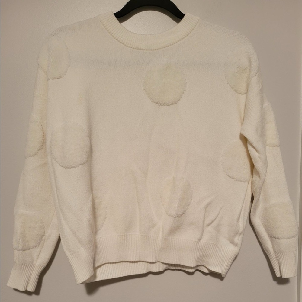 T Tahari polka dot sweater